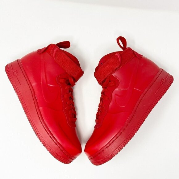 NIKE | Air Force 1 Foamposite Cup University Red High Tops Women's 7.5 - Picture 11 of 16